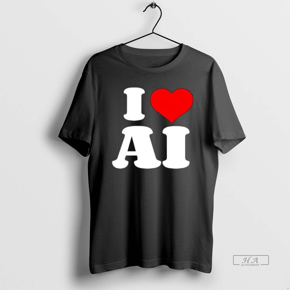 Trendy I Love Ai - Adult & Kids T-Shirts, Sweatshirts & Hoodies apparel design preview 1