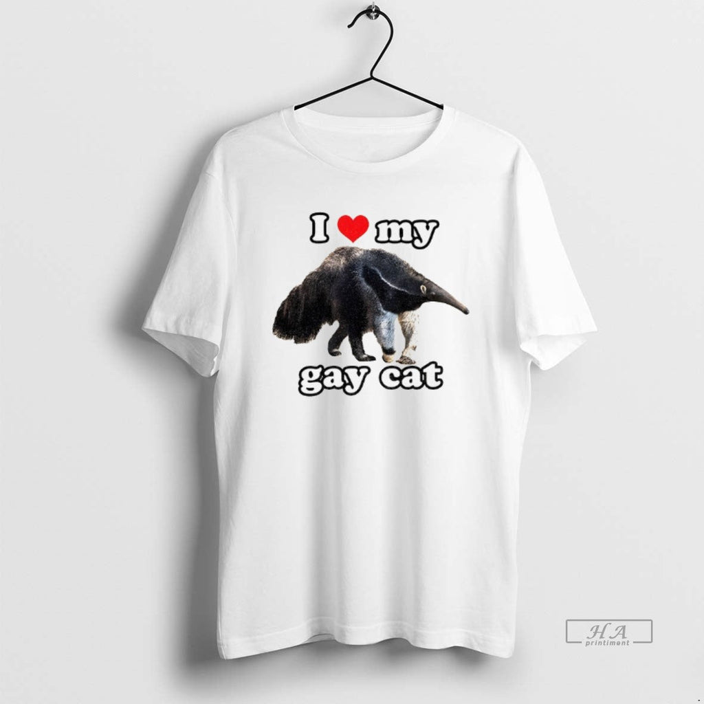 Trendy I Love Gay Cat - Adult & Kids T-Shirts, Sweatshirts & Hoodies apparel design preview 1