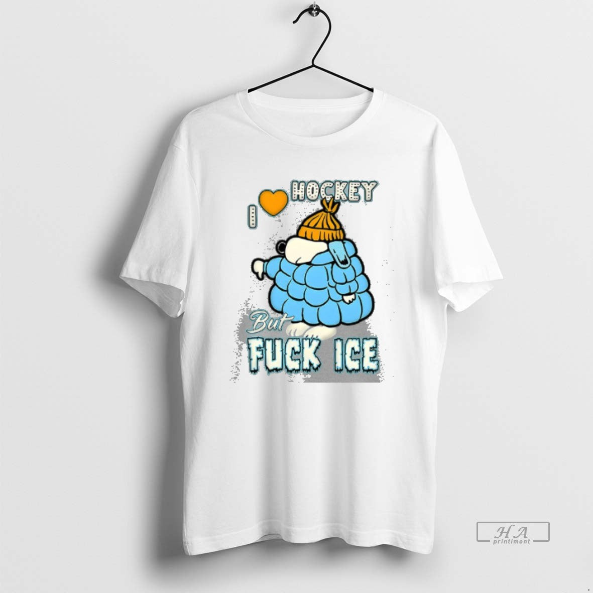 Trendy I Love Hockey But Fuck Ice - Adult & Kids T-Shirts, Sweatshirts & Hoodies apparel design preview 1