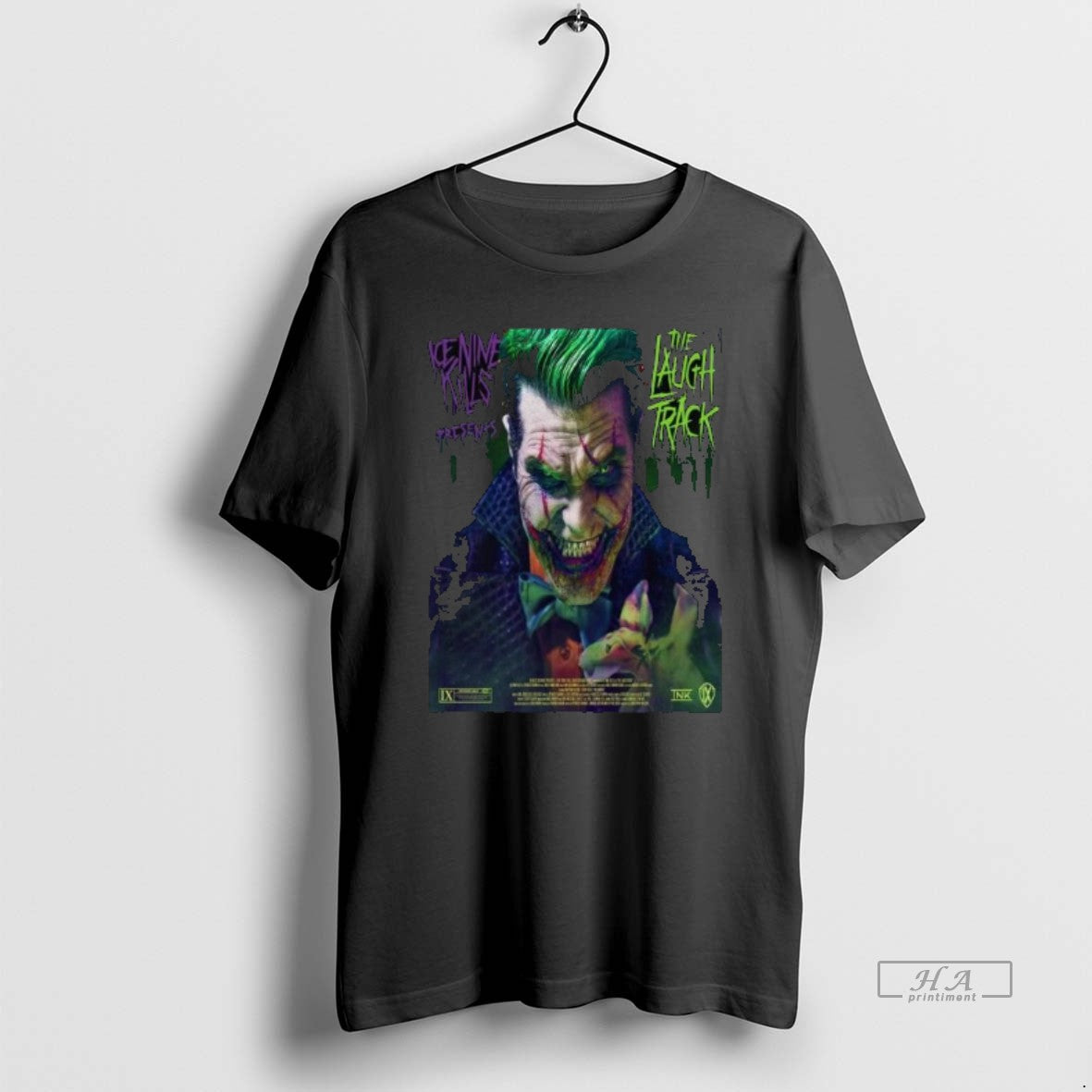 Trendy Ice Nine Kills Presents The Laugh Track Joker - Adult & Kids T-Shirts, Sweatshirts & Hoodies apparel design preview 1