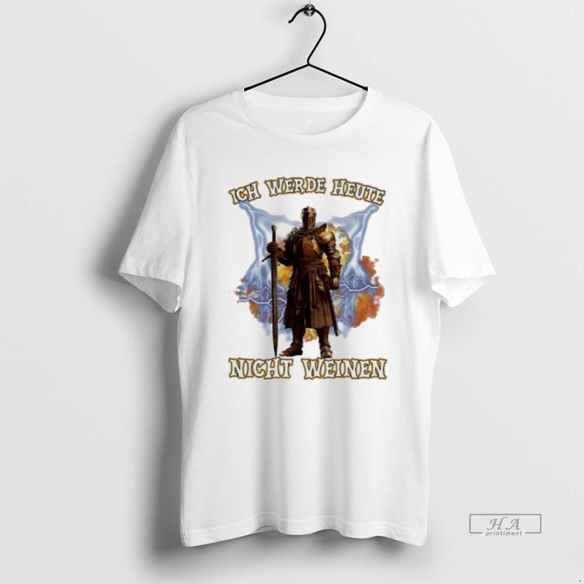 Trendy Ich Werde Heute Nicht Weinen - Adult & Kids T-Shirts, Sweatshirts & Hoodies apparel design preview 1