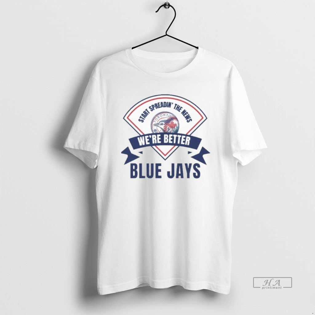 Trendy Iconic Blue Jays Vs Yankees Start Spreading - Adult & Kids T-Shirts, Sweatshirts & Hoodies apparel design preview 1