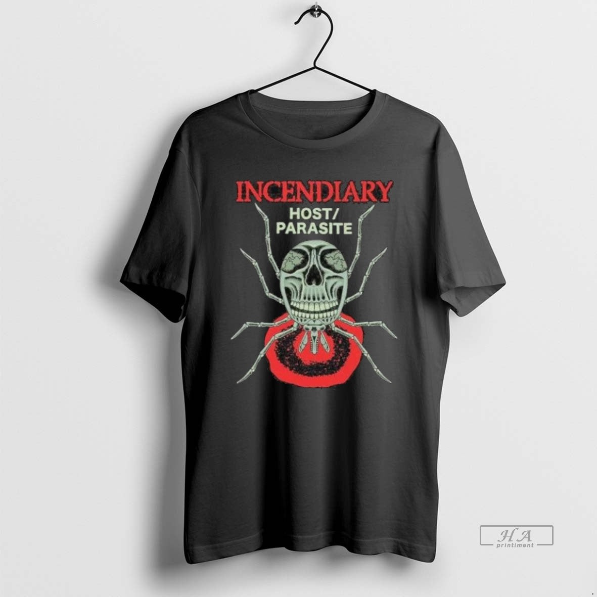 Trendy Incendiary Host Parasite Spider Skull - Adult & Kids T-Shirts, Sweatshirts & Hoodies apparel design preview 1