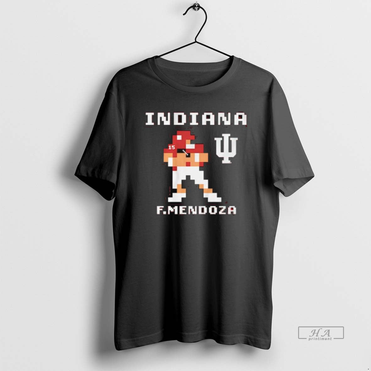 Trendy Indiana Football Fernando Mendoza Retro Baller - Adult & Kids T-Shirts, Sweatshirts & Hoodies apparel design preview 1