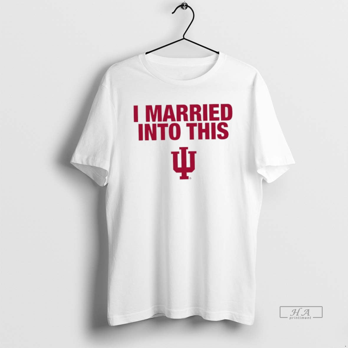 Trendy Indiana University Hoosiers I Married Into - Adult & Kids T-Shirts, Sweatshirts & Hoodies apparel design preview 1