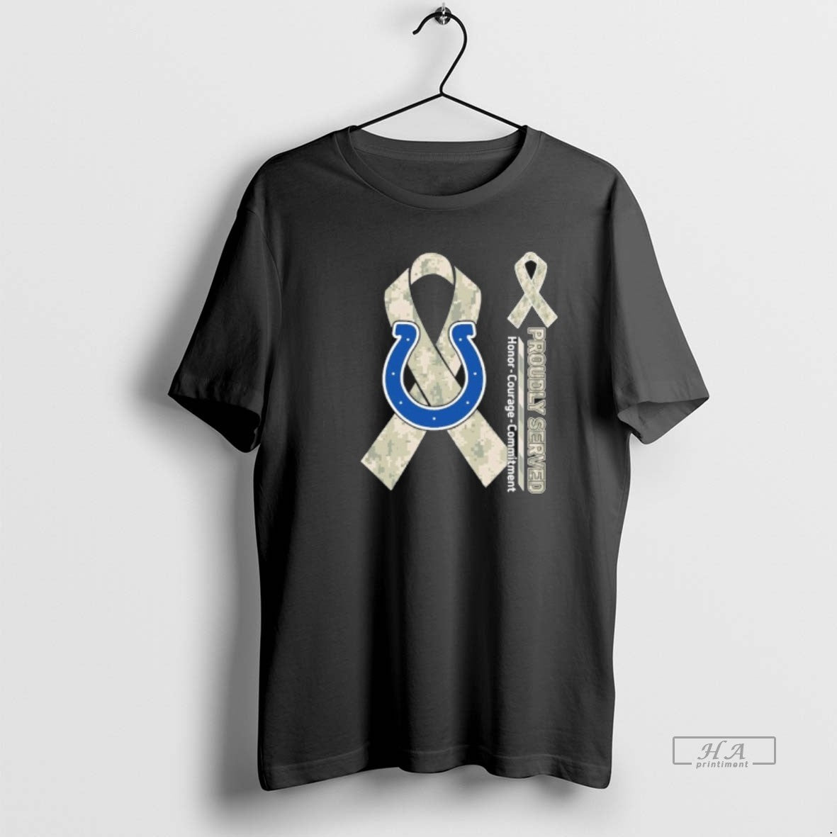 Trendy Indianapolis Colts Proudly Served Honor - Adult & Kids T-Shirts, Sweatshirts & Hoodies apparel design preview 1