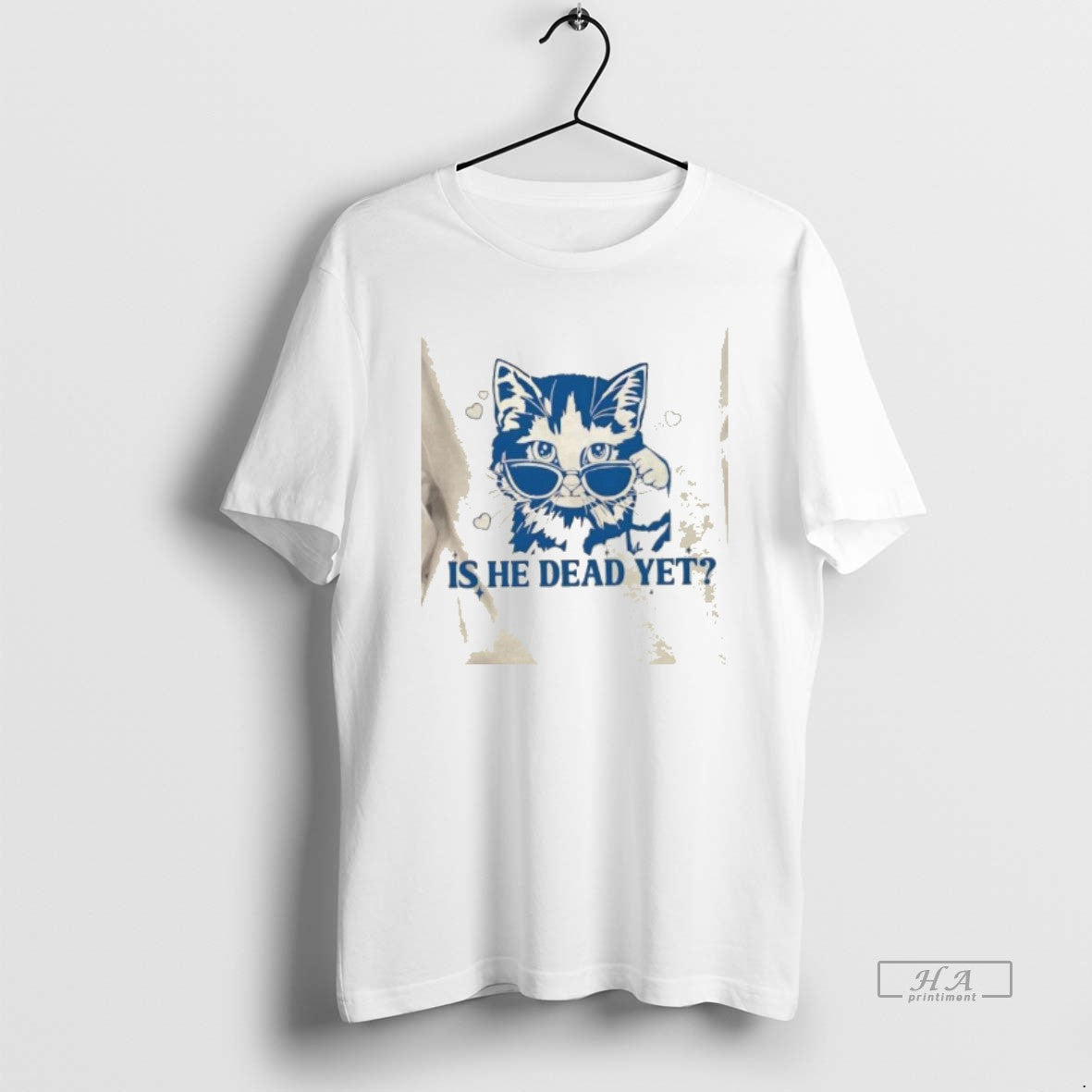 Trendy Is He Dead Yet Cool Cat - Adult & Kids T-Shirts, Sweatshirts & Hoodies apparel design preview 1