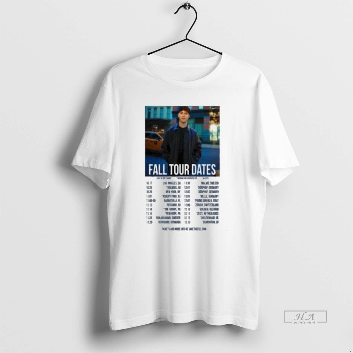 Trendy Jake Thistle Fall Tour Dates 2025 - Adult & Kids T-Shirts, Sweatshirts & Hoodies apparel design preview 1