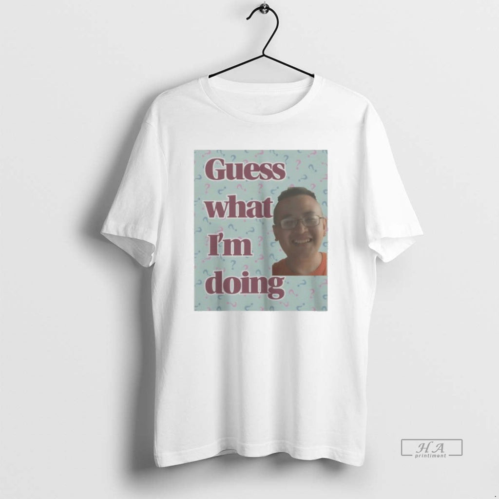 Trendy James Cage White Guess What Im Doing - Adult & Kids T-Shirts, Sweatshirts & Hoodies apparel design preview 1
