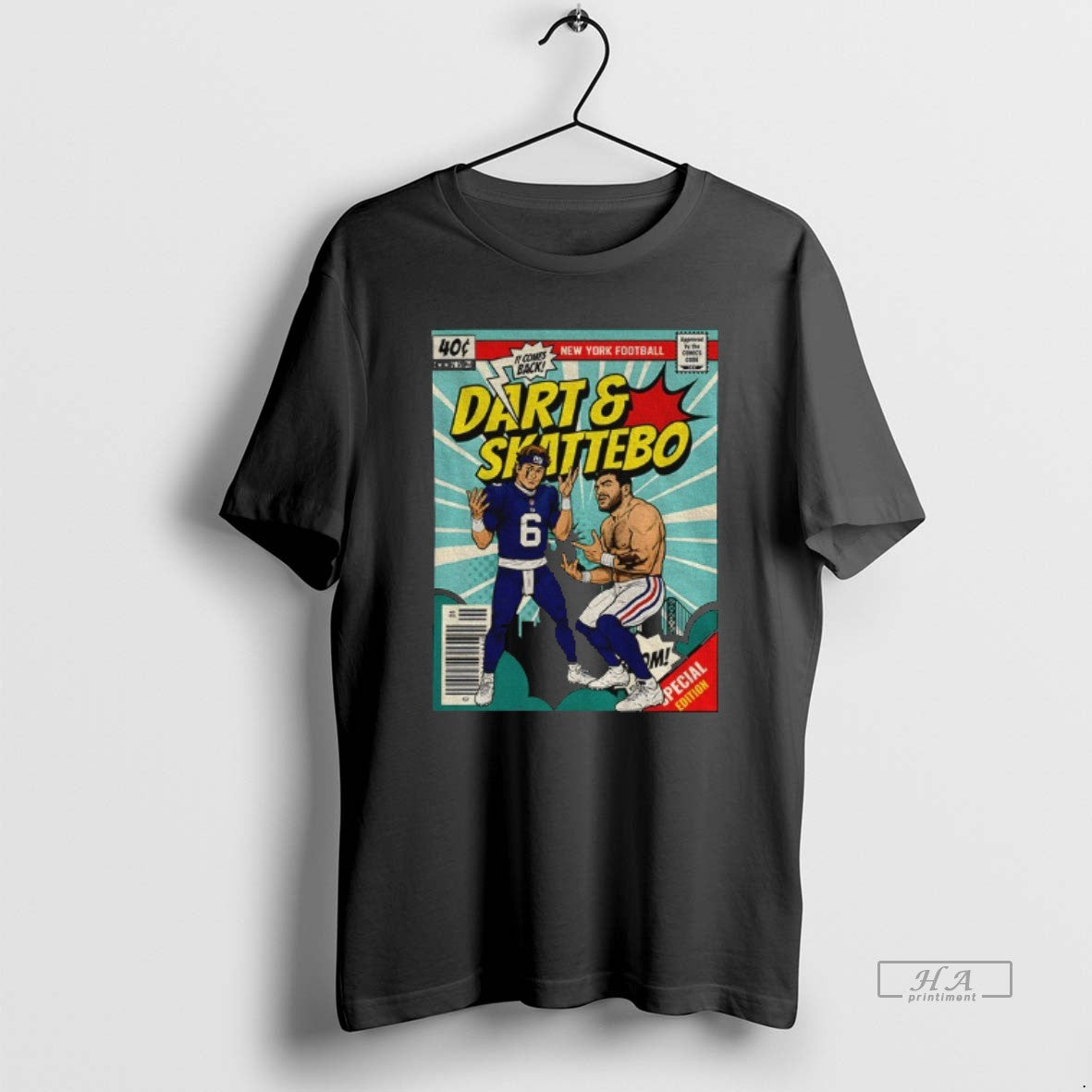 Trendy Jaxson Dart And Cam Skattebo New York Giants - Adult & Kids T-Shirts, Sweatshirts & Hoodies apparel design preview 1