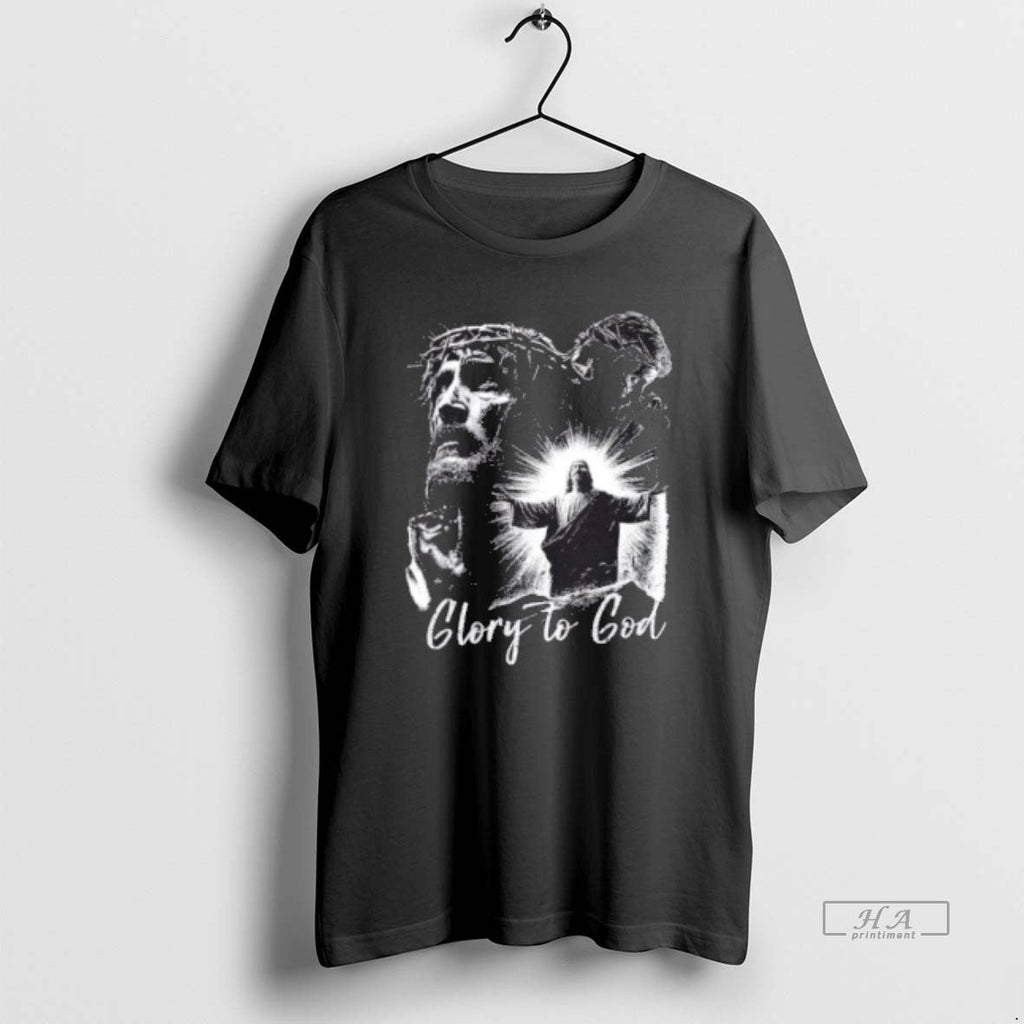 Trendy Jesus Glory To God Retro - Adult & Kids T-Shirts, Sweatshirts & Hoodies apparel design preview 1