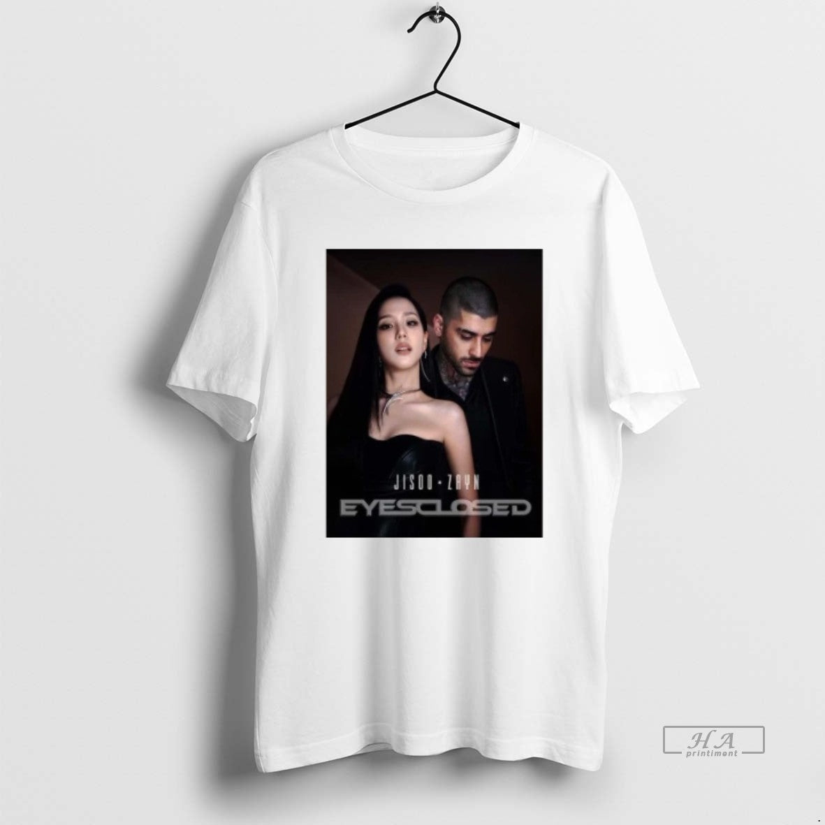 Trendy Jisoo And Zayn Eyes Closed Single Out On - Adult & Kids T-Shirts, Sweatshirts & Hoodies apparel design preview 1