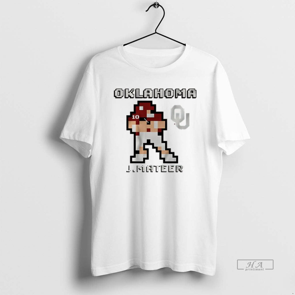 Trendy John Mateer Oklahoma Football Retro Baller 8 - Adult & Kids T-Shirts, Sweatshirts & Hoodies apparel design preview 1