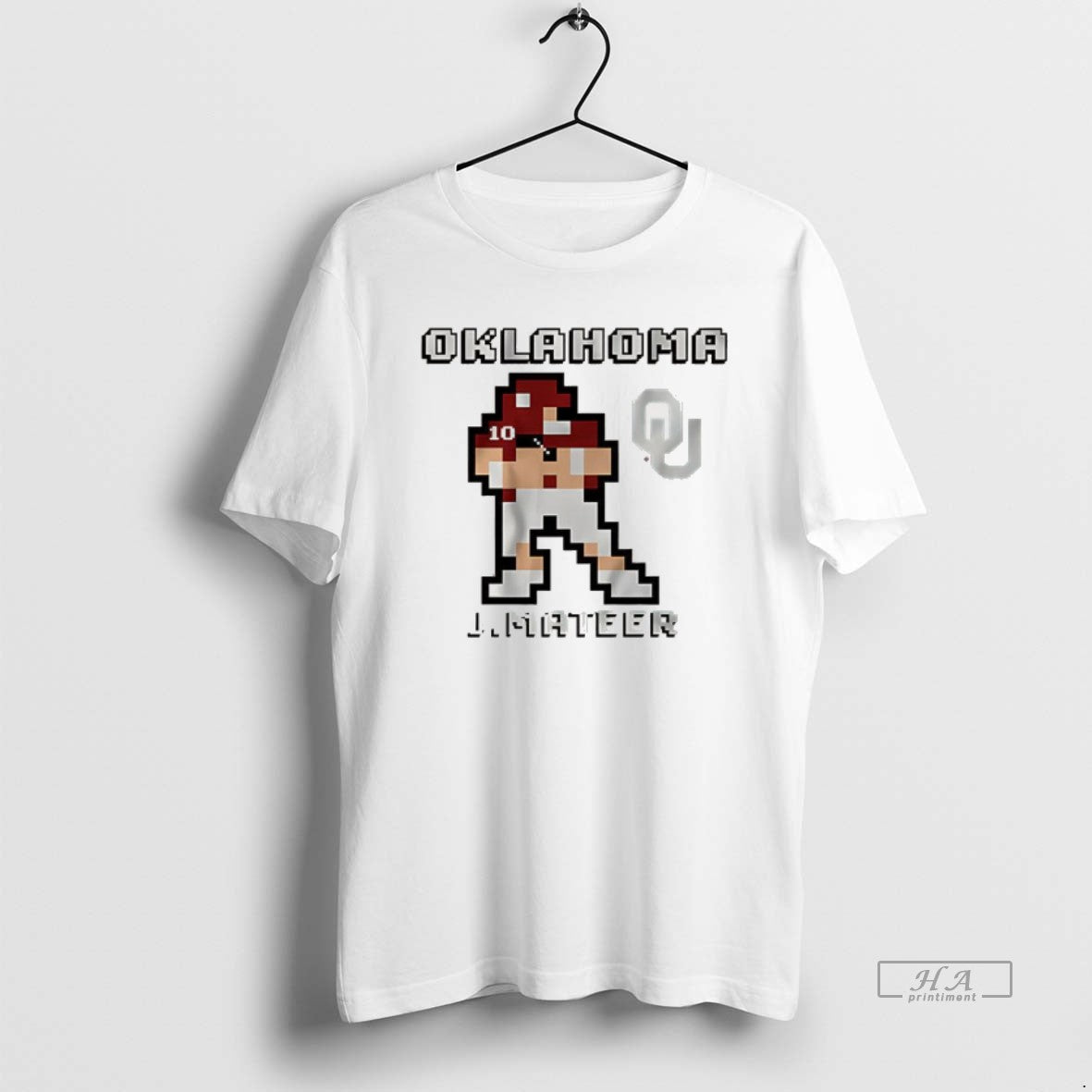 Trendy John Mateer Oklahoma Football Retro Baller 8 - Adult & Kids T-Shirts, Sweatshirts & Hoodies apparel design preview 1