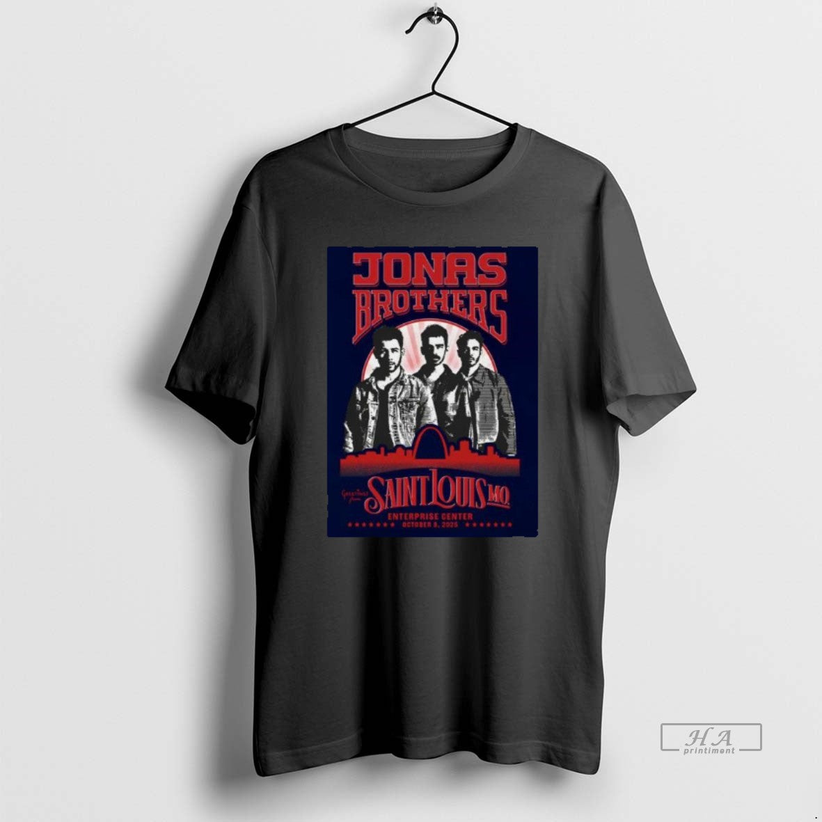 Trendy Jonas Brothers October 12 2025 Saint Louis Mo - Adult & Kids T-Shirts, Sweatshirts & Hoodies apparel design preview 1