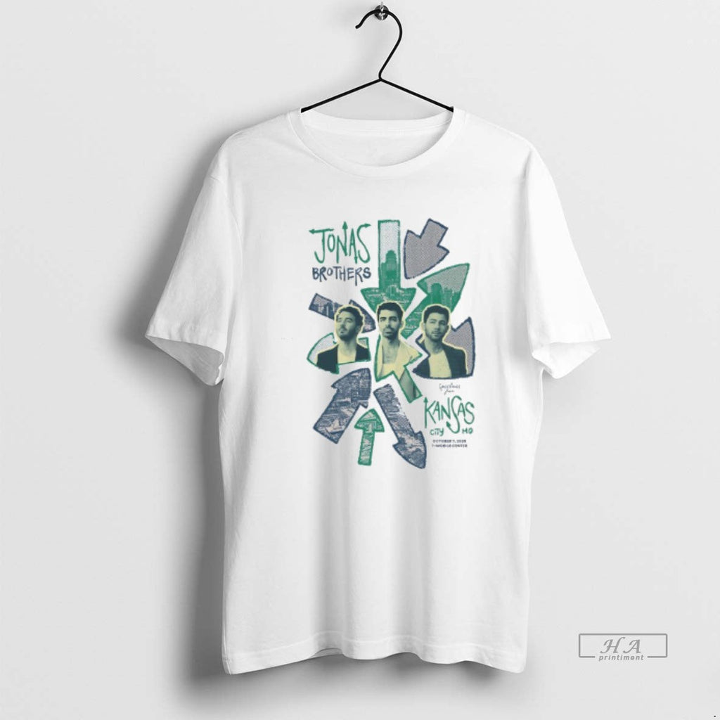 Trendy Jonas Brothers Greetings From Kansas City Mo - Adult & Kids T-Shirts, Sweatshirts & Hoodies apparel design preview 1