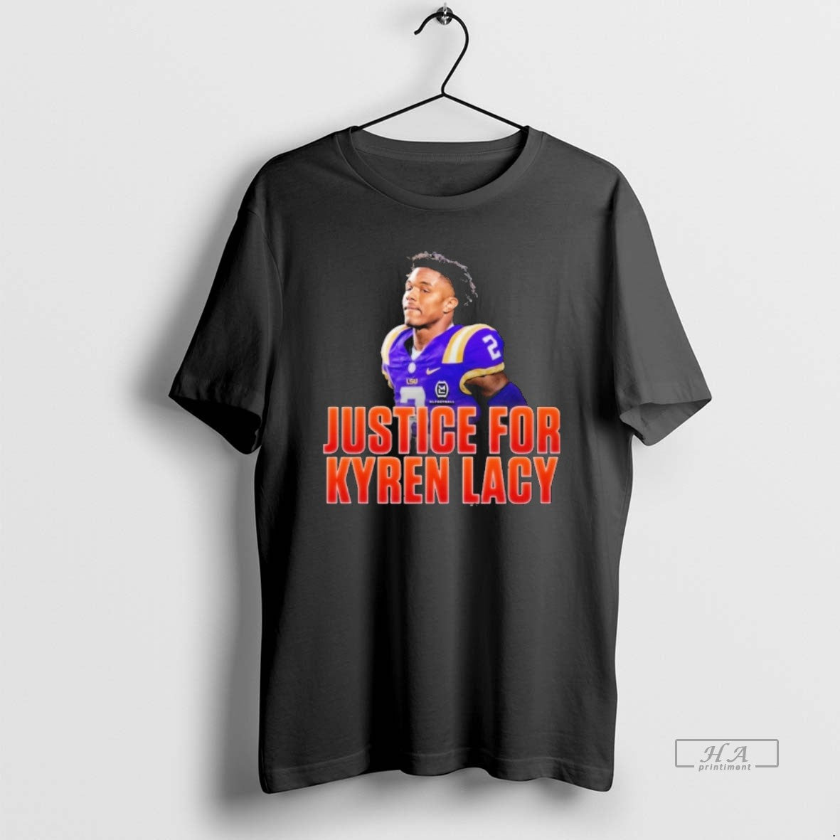 Trendy Justice For Kyren Lacy - Adult & Kids T-Shirts, Sweatshirts & Hoodies apparel design preview 1