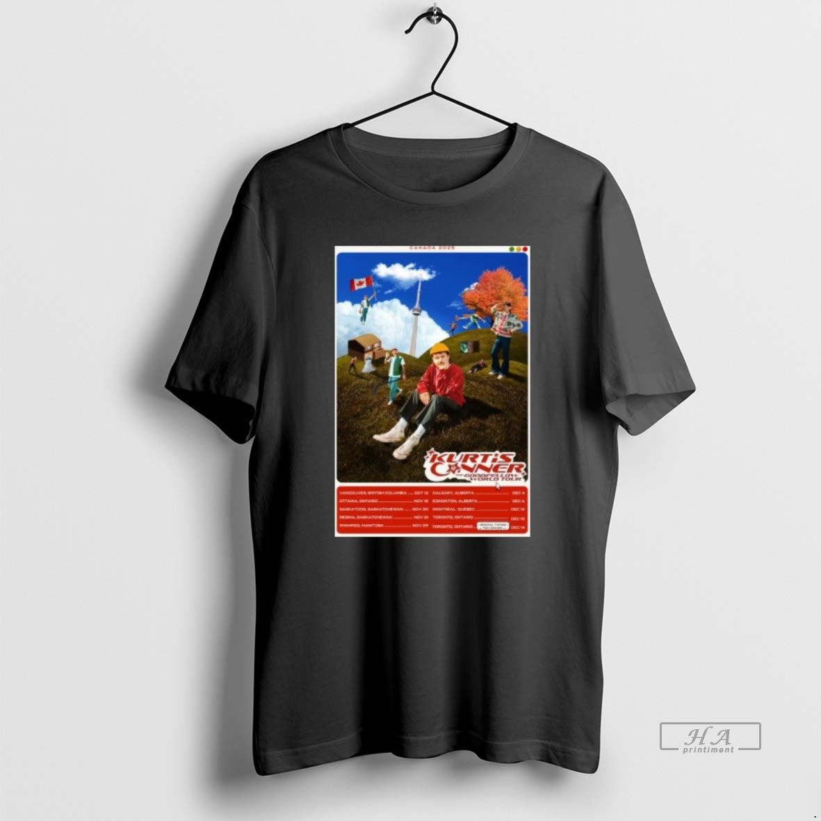 Trendy Kurtis Conner The Goodfellow World Tour Canada - Adult & Kids T-Shirts, Sweatshirts & Hoodies apparel design preview 1