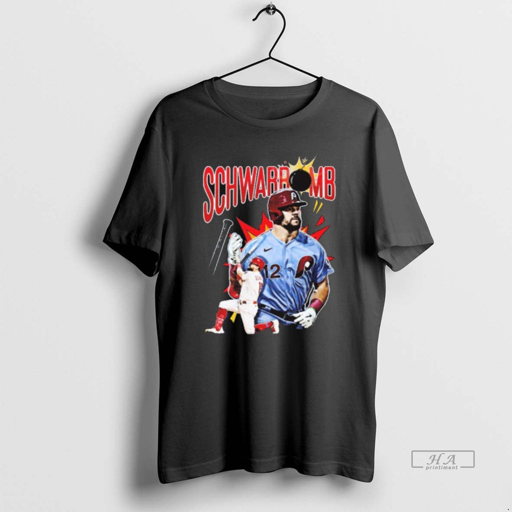 Trendy Kyle Schwarbomb Philadelphia Phillies Mlb - Adult & Kids T-Shirts, Sweatshirts & Hoodies apparel design preview 1