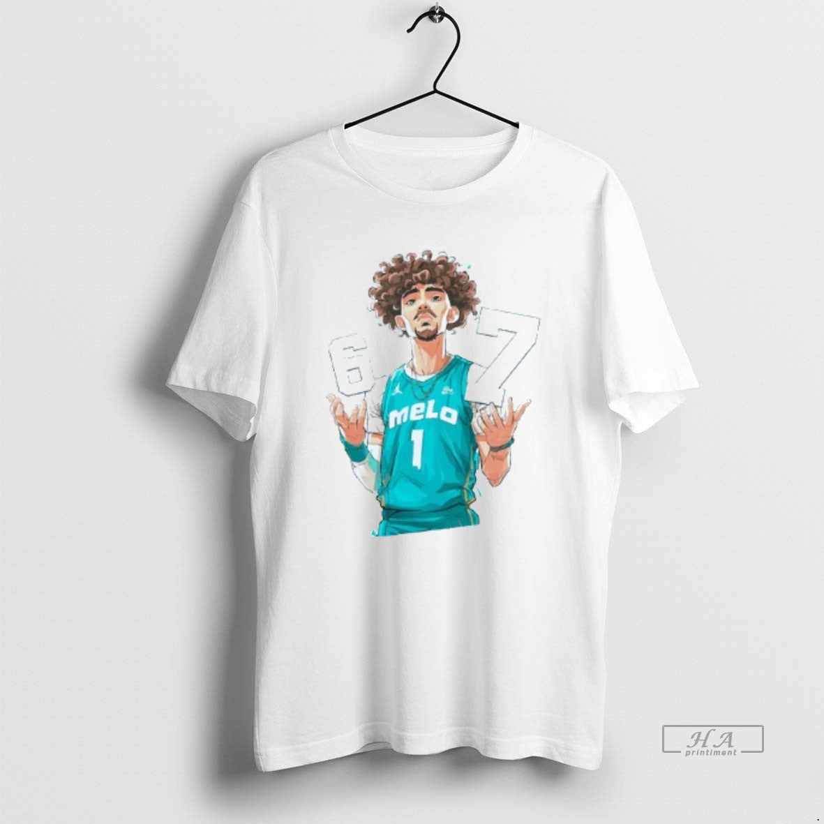 Trendy Lamelo Ball Charlotte Hornets Melo 6 7 Mens - Adult & Kids T-Shirts, Sweatshirts & Hoodies apparel design preview 1