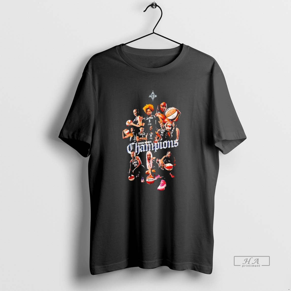 Trendy Las Vegas Aces 2025 Wnba Champions Players - Adult & Kids T-Shirts, Sweatshirts & Hoodies apparel design preview 1