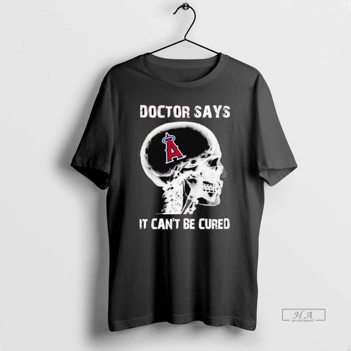 Trendy Los Angeles Angels Skull Doctor Says It Cant - Adult & Kids T-Shirts, Sweatshirts & Hoodies apparel design preview 1