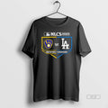 Trendy Los Angeles Dodgers Vs Milwaukee Brewers 2025 - Adult & Kids T-Shirts, Sweatshirts & Hoodies apparel design preview 1