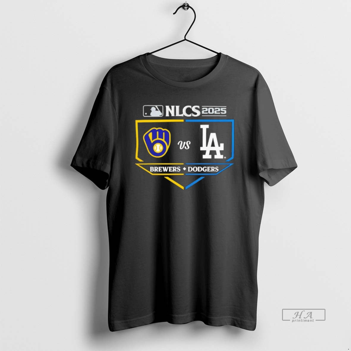 Trendy Los Angeles Dodgers Vs Milwaukee Brewers 2025 - Adult & Kids T-Shirts, Sweatshirts & Hoodies apparel design preview 1