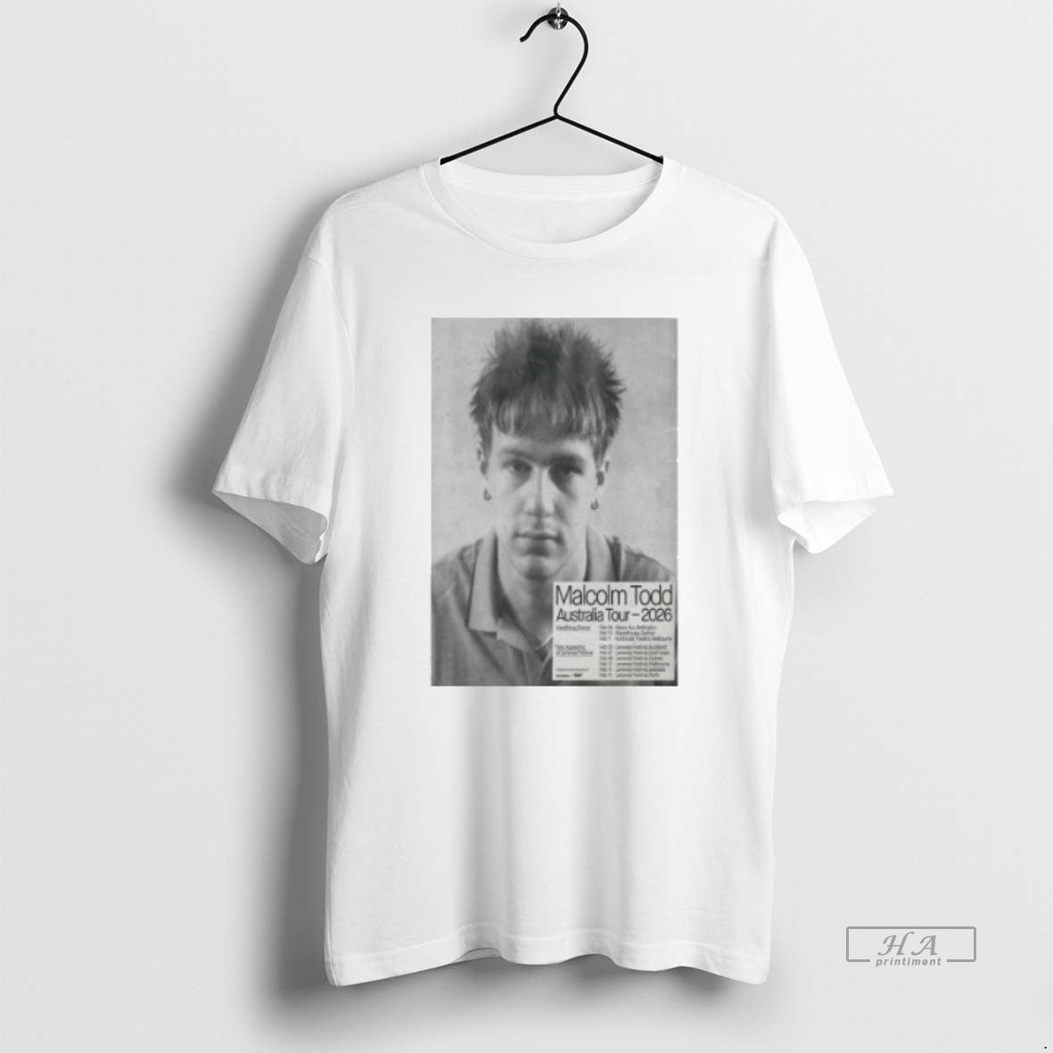Trendy Malcolm Todd Australia Tour February 2026 - Adult & Kids T-Shirts, Sweatshirts & Hoodies apparel design preview 1