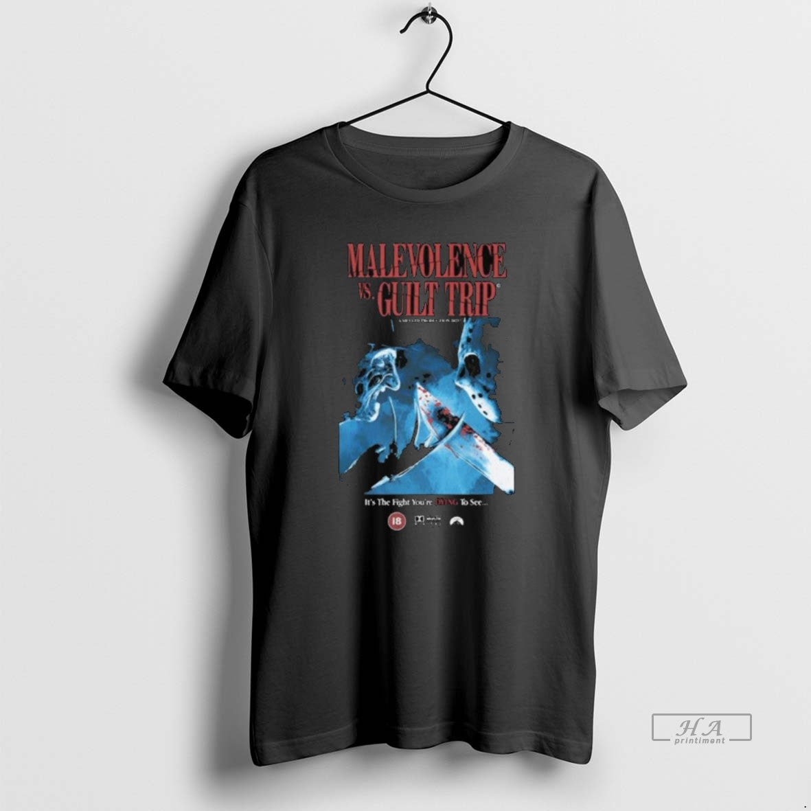 Trendy Malevolence Vs Guilt Trip Halloween Long Sleve - Adult & Kids T-Shirts, Sweatshirts & Hoodies apparel design preview 1