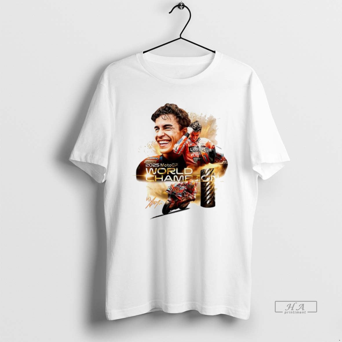 Trendy Marc Marquez Ducati Lenovo Team Motogp 2025 - Adult & Kids T-Shirts, Sweatshirts & Hoodies apparel design preview 1