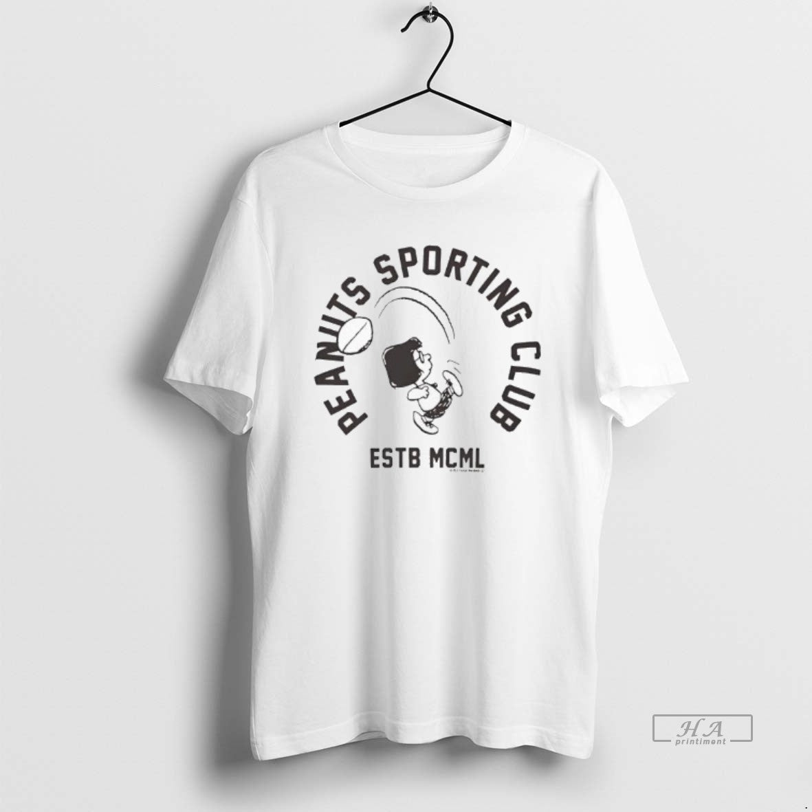Trendy Marcie Peanuts Sporting Club Ringer Estb Mcml - Adult & Kids T-Shirts, Sweatshirts & Hoodies apparel design preview 1