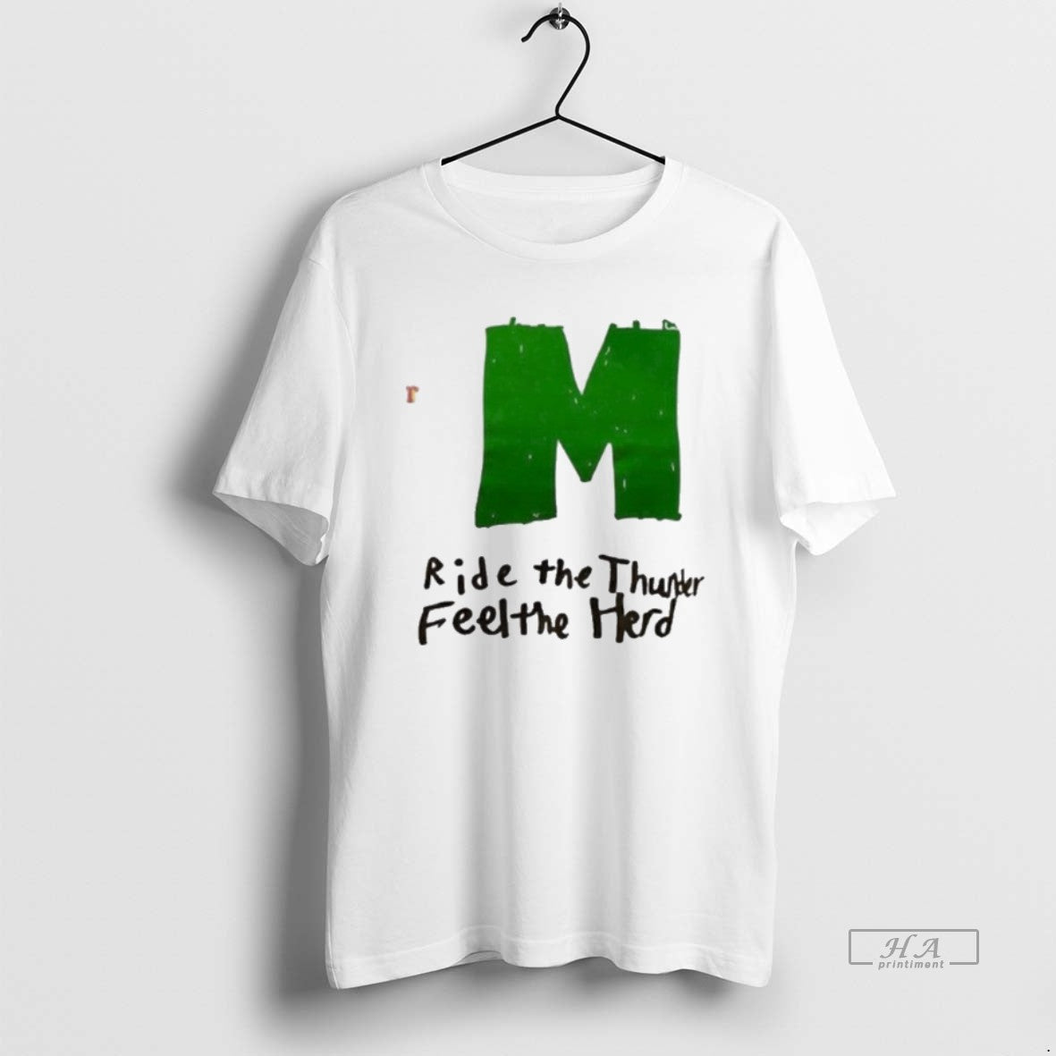 Trendy Marshall University Ride The Thunder Feel Herd - Adult & Kids T-Shirts, Sweatshirts & Hoodies apparel design preview 1