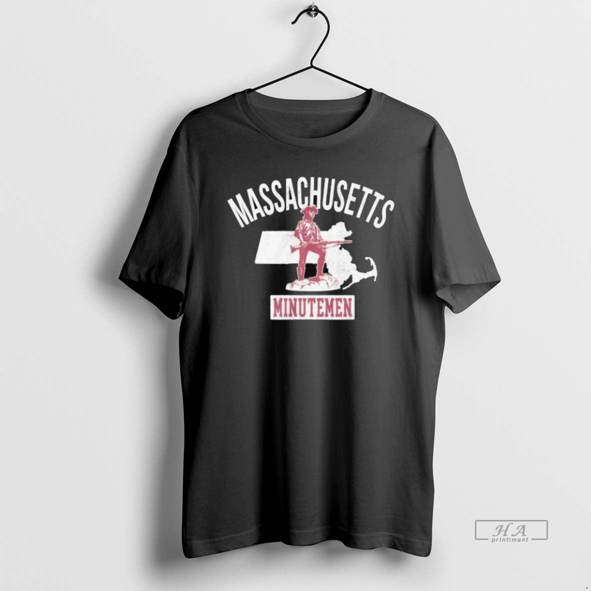 Trendy Massachusetts Minutemen Umass Vintage Home - Adult & Kids T-Shirts, Sweatshirts & Hoodies apparel design preview 1