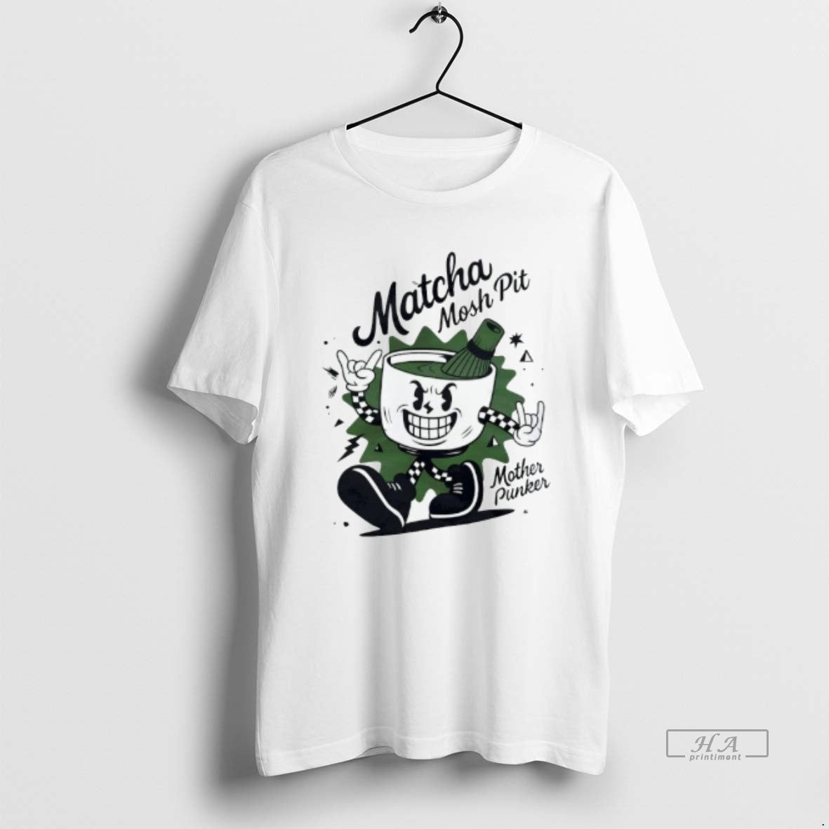 Trendy Matcha Mosh Pit Mother Punker Graphic - Adult & Kids T-Shirts, Sweatshirts & Hoodies apparel design preview 1