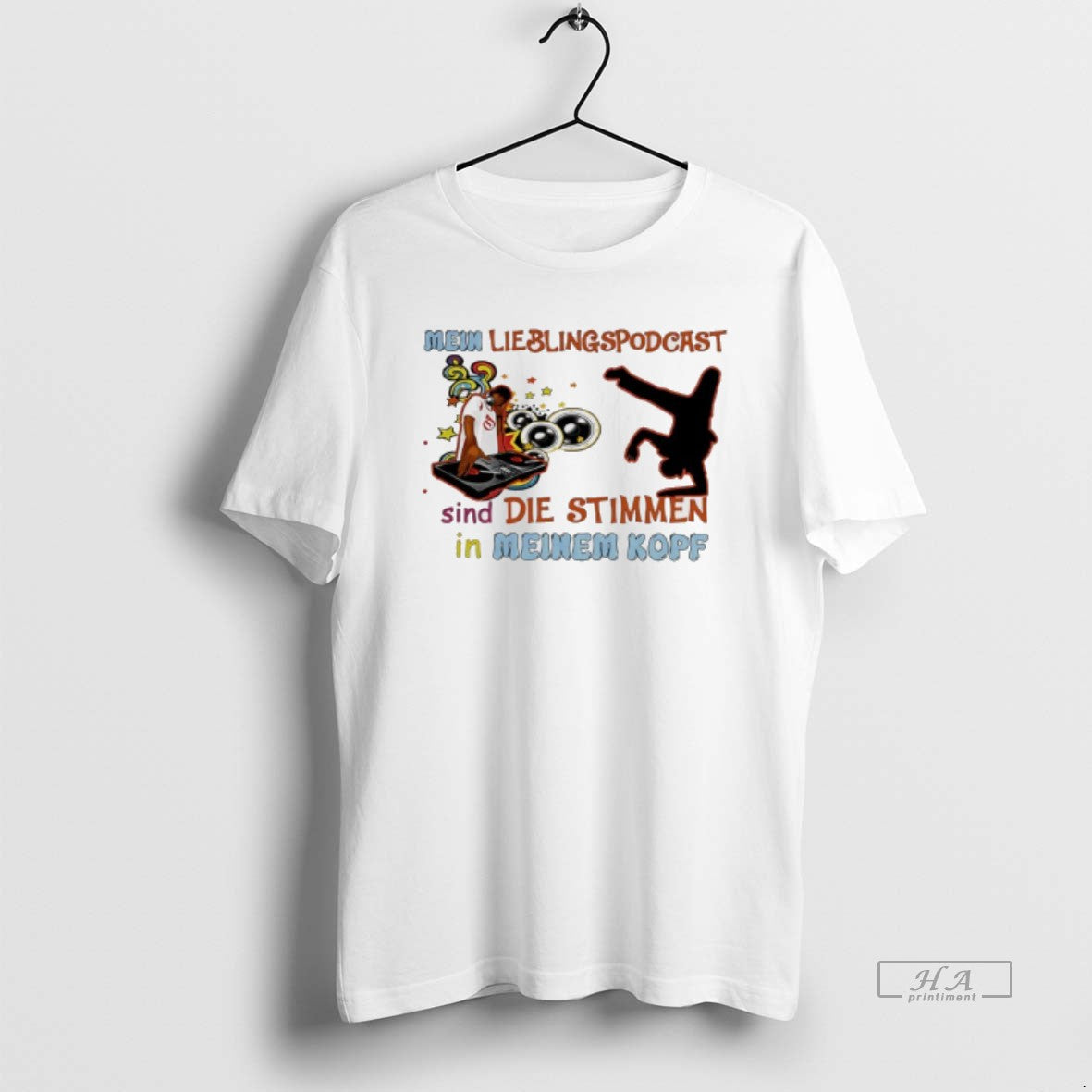 Trendy Mein Lieblingspodcast Sind Die Stimmen In - Adult & Kids T-Shirts, Sweatshirts & Hoodies apparel design preview 1