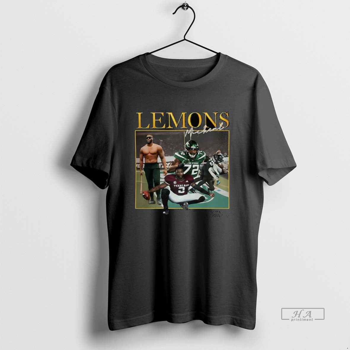 Trendy Micheal Lemons Football Graphic - Adult & Kids T-Shirts, Sweatshirts & Hoodies apparel design preview 1