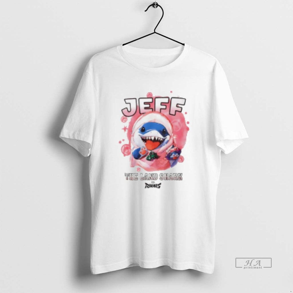 Trendy Michelle Otter Wearing Jeff The Land Shark - Adult & Kids T-Shirts, Sweatshirts & Hoodies apparel design preview 1