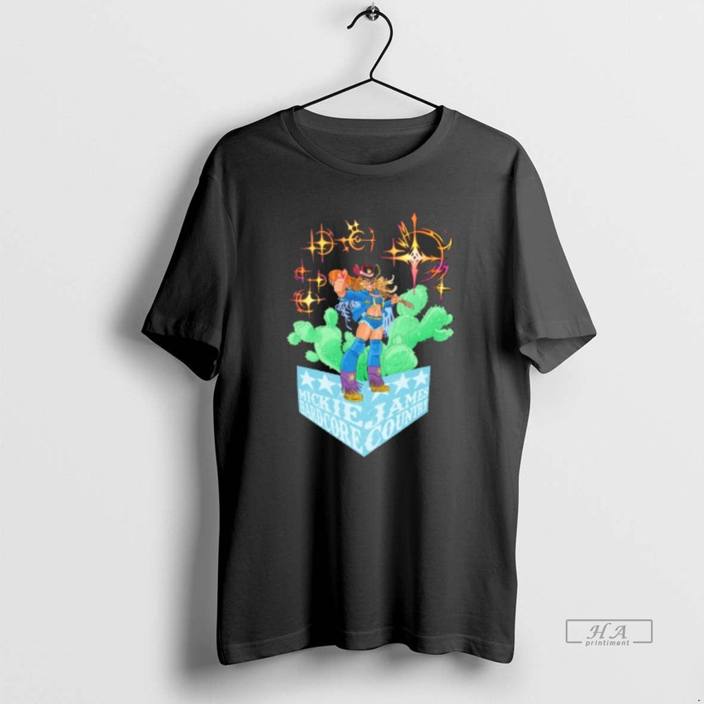 Trendy Mickie James Hardcore Country - Adult & Kids T-Shirts, Sweatshirts & Hoodies apparel design preview 1