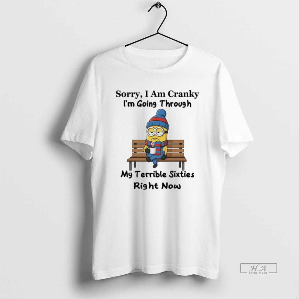 Trendy Minions Sorry I Am Cranky Im Going Through My - Adult & Kids T-Shirts, Sweatshirts & Hoodies apparel design preview 1