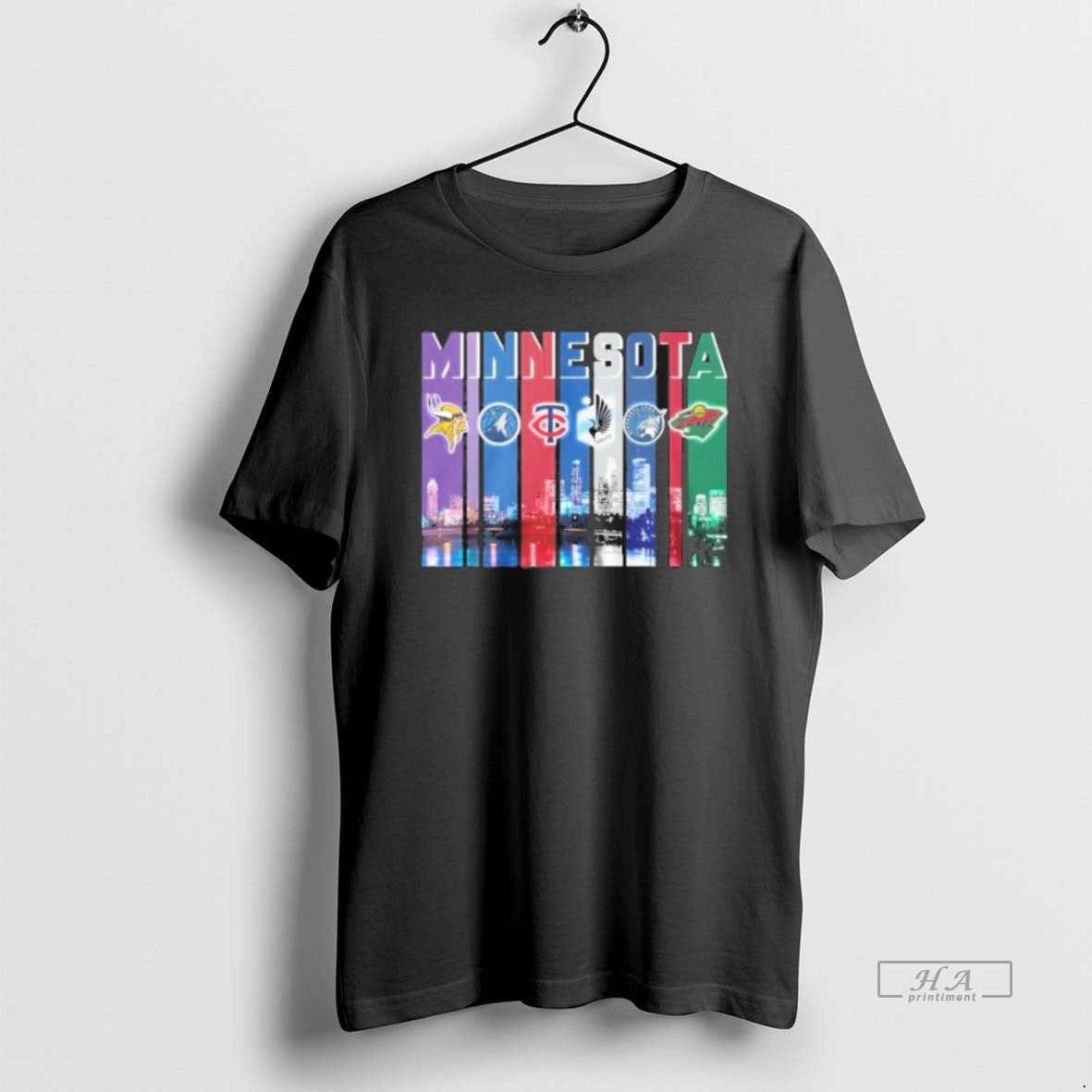 Trendy Minnesota Timberwolves Twins Vikings Wild - Adult & Kids T-Shirts, Sweatshirts & Hoodies apparel design preview 1