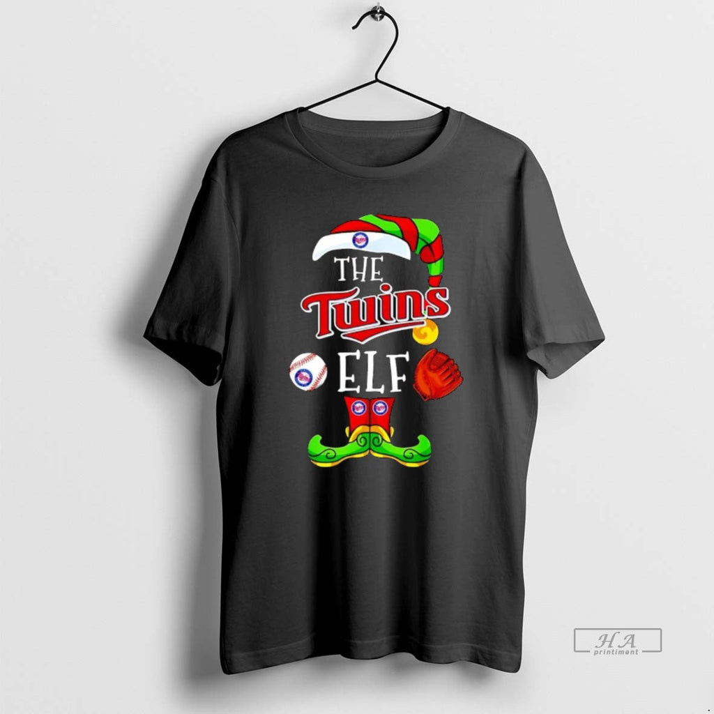 Trendy Minnesota Twins Angels Elf Christmas - Adult & Kids T-Shirts, Sweatshirts & Hoodies apparel design preview 1