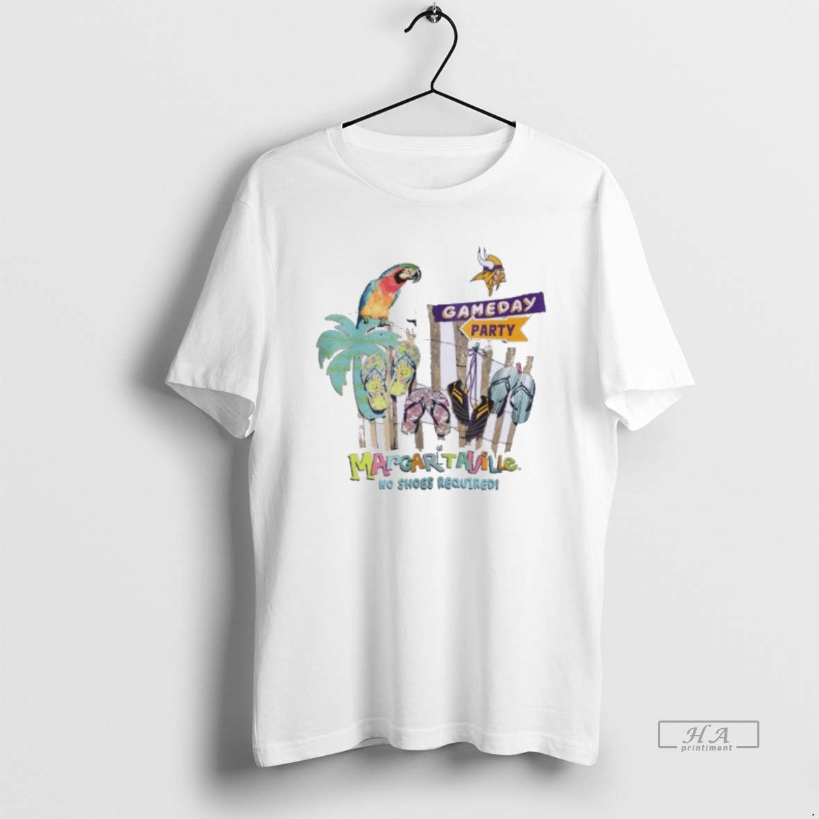 Trendy Minnesota Vikings Gameday Party Margaritaville - Adult & Kids T-Shirts, Sweatshirts & Hoodies apparel design preview 1