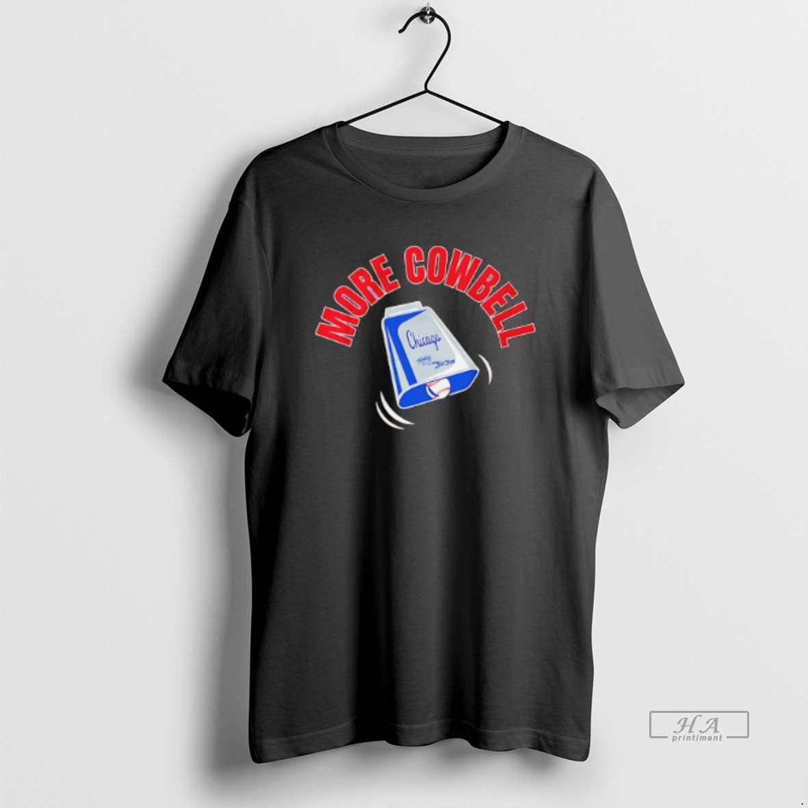 Trendy Moises Ballesteros Chicago Cubs More Cowbell - Adult & Kids T-Shirts, Sweatshirts & Hoodies apparel design preview 1