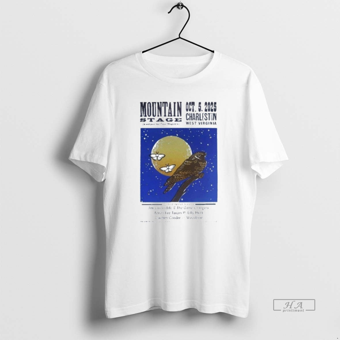 Trendy Mountain Stage Oct 5 2025 Charleston West - Adult & Kids T-Shirts, Sweatshirts & Hoodies apparel design preview 1