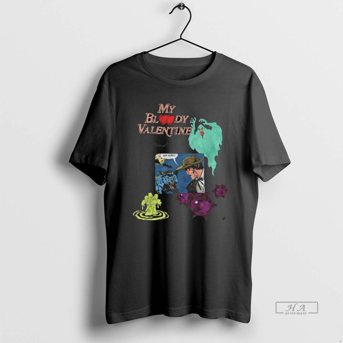 Trendy My Bloody Valentine Horror Movie Spooky Season - Adult & Kids T-Shirts, Sweatshirts & Hoodies apparel design preview 1