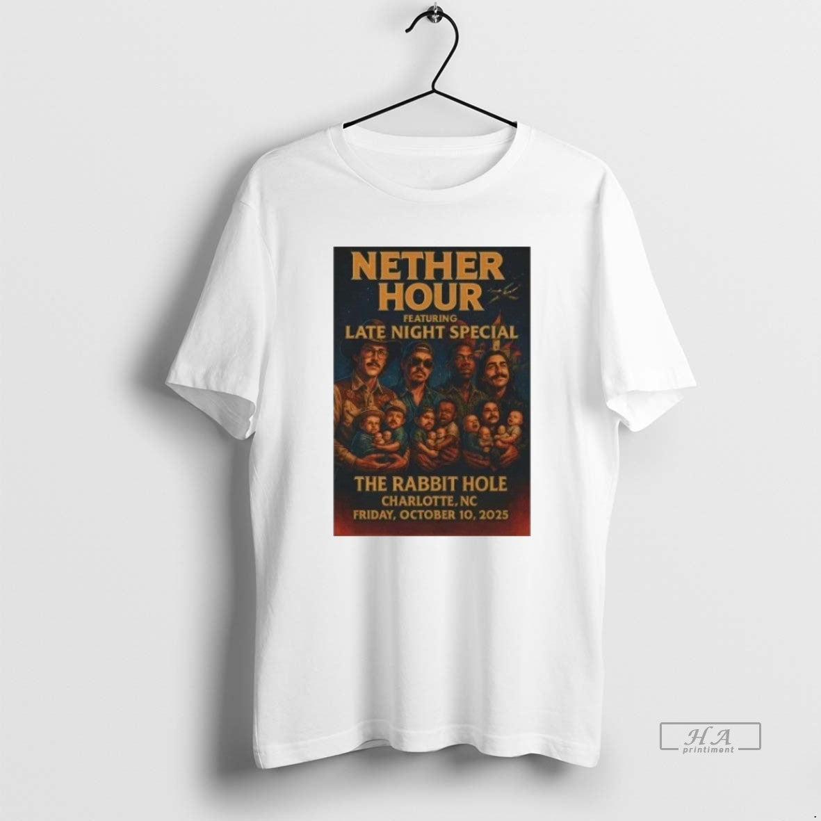 Trendy Nether Hour Charlotte Nc October 10 2025 - Adult & Kids T-Shirts, Sweatshirts & Hoodies apparel design preview 1