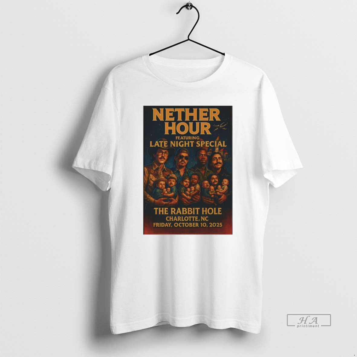 Trendy Nether Hour The Rabbit Hole Charlotte Nc - Adult & Kids T-Shirts, Sweatshirts & Hoodies apparel design preview 1