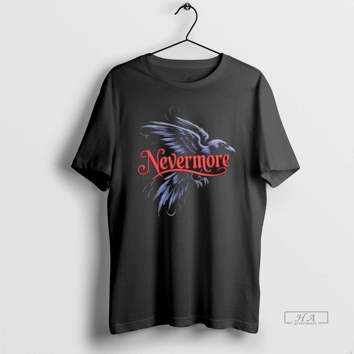 Trendy Nevermore Flying Raven - Adult & Kids T-Shirts, Sweatshirts & Hoodies apparel design preview 1