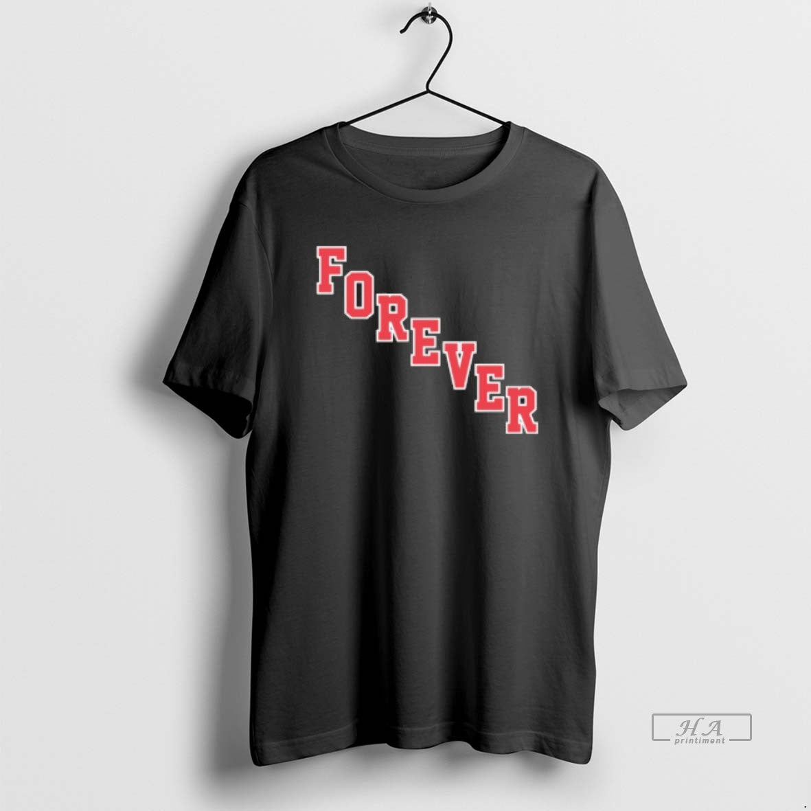 Trendy New York Forever Rangers Hockey Parody Logo - Adult & Kids T-Shirts, Sweatshirts & Hoodies apparel design preview 1